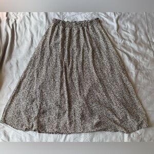 Lark and Grey Leaf Print Maxi Skirt Womens Size XL